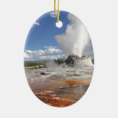 YELLOWSTONE CASTLE GEYSER KERAMISCH ORNAMENT (Achterkant)