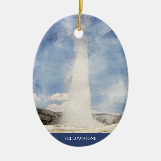Yellowstone Christmas Tree Ornament (Voorkant)