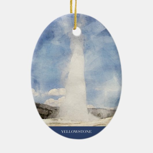 Yellowstone Christmas Tree Ornament (Achterkant)