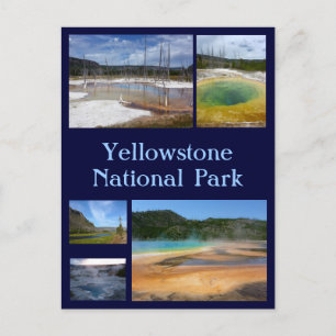 Yellowstone Collage 1 Briefkaart