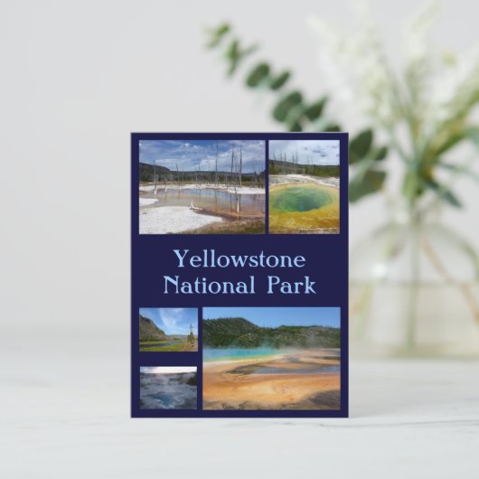 Yellowstone Collage 1 Briefkaart (Staand voorkant)