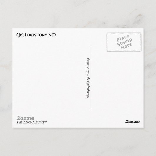 Yellowstone Collage 1 Briefkaart (Achterkant)