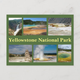 Yellowstone Collage 2 Briefkaart