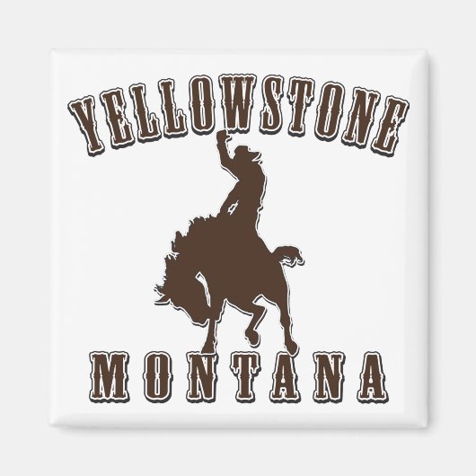 Yellowstone-Cowboy Magneet (Voorkant)