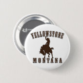 Yellowstone-Cowboy Ronde Button 5,7 Cm (Voorkant /achterkant)