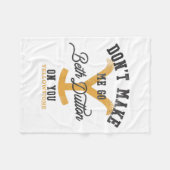 Yellowstone Don't Make Me Go Beth Dutton On You Di Fleece Deken (Voorkant (Horizontaal))