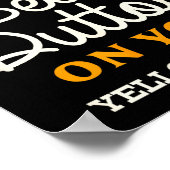 Yellowstone - Don't Make Me Go Beth Dutton  Poster (Hoek)