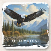 Yellowstone Eagle Beverage Coaster Bier Onderzetter (Voorkant)