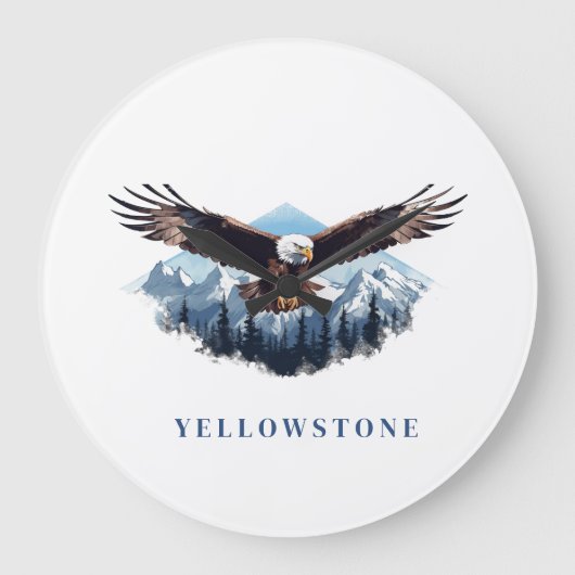 Yellowstone Eagle Grote Klok (Voorkant)