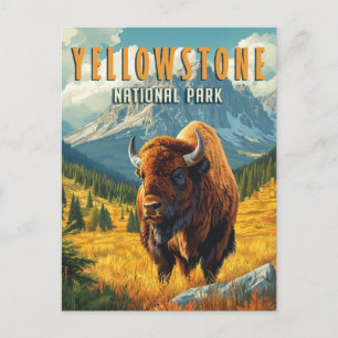 Yellowstone: een retro-reis briefkaart