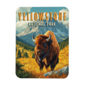 Yellowstone: een retro-reis magneet (Verticaal)