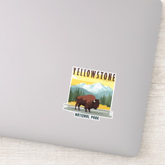 Yellowstone: een retro-reis sticker (Detail)