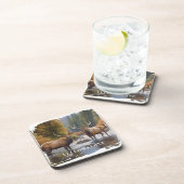 Yellowstone Elk Beverage Coaster Bier Onderzetter (Rechterzijde)