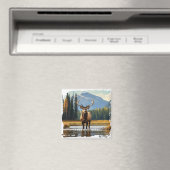 Yellowstone Elk Magneet (Insitu (Vaatwasser))
