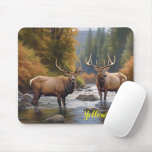 Yellowstone Elk-Muismat Muismat (Met muis)