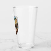Yellowstone Falls Beer Selfie Schild Glas (Links)
