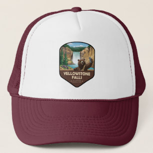 Yellowstone Falls Beer Selfie Schild Trucker Pet