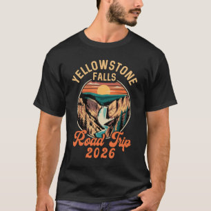 Yellowstone Falls Roadtrip 2026 Zomer Vakantie F T-shirt