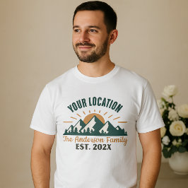 Yellowstone Familiereis T-shirt | Aangepaste Vakan