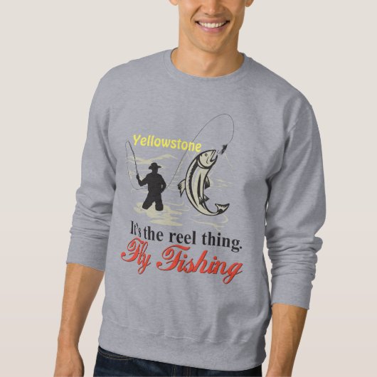 Yellowstone Fly Fishing Sweatshirt - Het is de Ree (Voorkant)