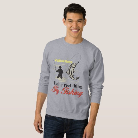 Yellowstone Fly Fishing Sweatshirt - Het is de Ree (Voorkant volledig)