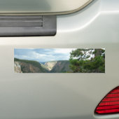 Yellowstone-fotografie, shows water-herfsten, bome bumpersticker (Op auto)