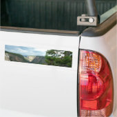 Yellowstone-fotografie, shows water-herfsten, bome bumpersticker (Op Truck)