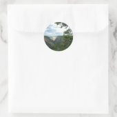 Yellowstone-fotografie, shows water-herfsten, bome ronde sticker (Tas)