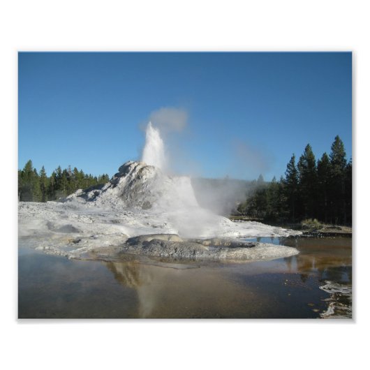 Yellowstone Geiser Foto Afdruk (Voorkant)