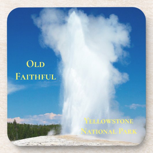 Yellowstone Geyser Coaster Set Bier Onderzetter (Voorkant)