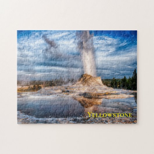Yellowstone Geyser Spel Puzzel Legpuzzel (Horizontaal)