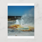 Yellowstone Geysers Briefkaart (Voorkant)