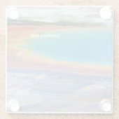 Yellowstone Grand Prismatic Hot Spring - Aanpassen Glazen Onderzetter (Achterkant)