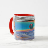 Yellowstone Grand Prismatic Hot Spring - Aanpassen Mok (Voorkant links)