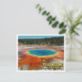 Yellowstone Grand Prismatic Photo Briefkaart (Staand voorkant)
