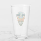Yellowstone Grand Prismatic Spring Arrowhead Glas (Achterkant)