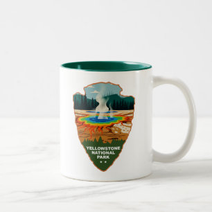Yellowstone Grand Prismatic Spring Pijl Tweekleurige Koffiemok