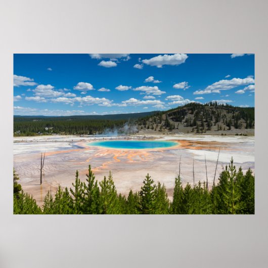 Yellowstone — Grand Prismatic spring-poster Poster (Voorkant)