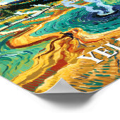 Yellowstone Grand Prismatic Spring Van Gogh Custom Poster (Hoek)