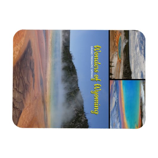 Yellowstone Grand Prismatic Spring Wyoming Magneet (Horizontaal)