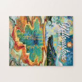 Yellowstone Grand Prismatic Van Gogh Colorful Legpuzzel (Horizontaal)
