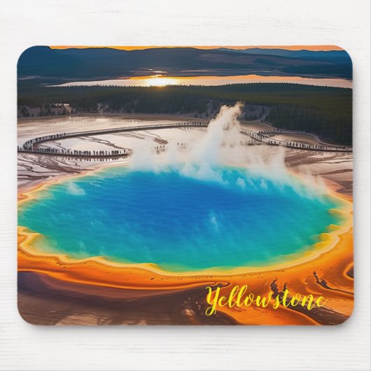 Yellowstone Grand Prismatische Muismat (Voorkant)