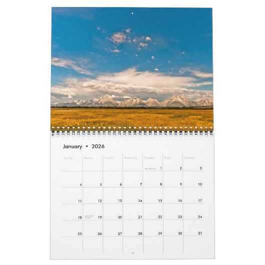 Yellowstone & Grand Teton National Parks 2012 Kalender (Jan 2026)