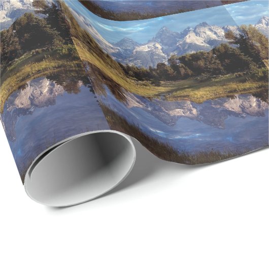 Yellowstone Grand Teton Reflections Cadeaupapier (Rol Hoek)