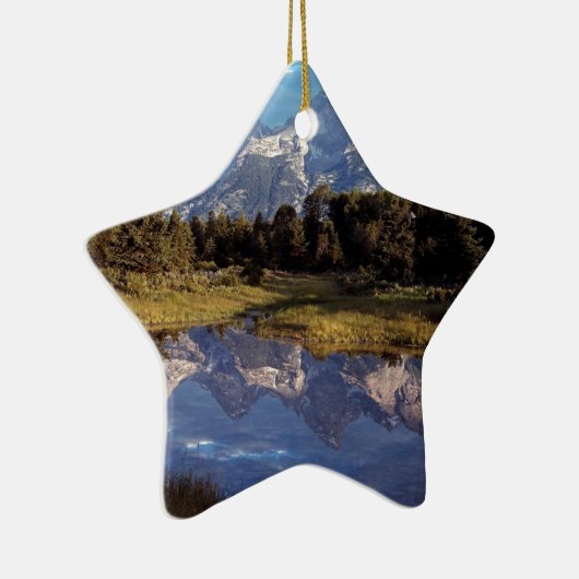 Yellowstone Grand Teton Reflections Keramisch Ornament (Rechts)