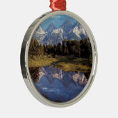 Yellowstone Grand Teton Reflections Metalen Ornament (Rechts)