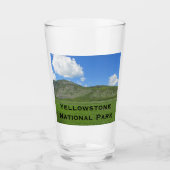 Yellowstone Green Landscape Photo National Park Glas (Voorkant)