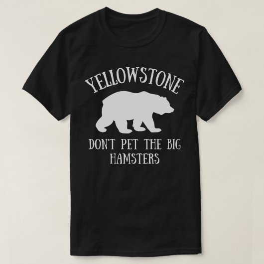 Yellowstone Grizzly Beer Funny National Park Trave T-shirt (Design voorkant)