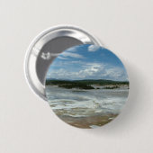 Yellowstone heet land, geiser ronde button 5,7 cm (Voorkant /achterkant)