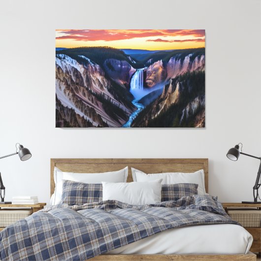Yellowstone Herfsten Canvas Art Afdruk (Insitu (Slaapkamer))
